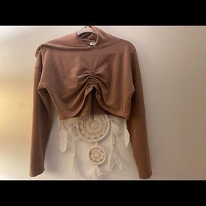 Public desire cropped hoodie